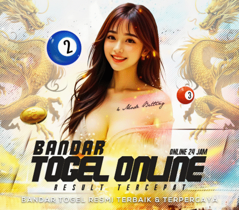 A promotional image for an online lottery service featuring a smiling woman, lottery balls, and decorative dragon elements.