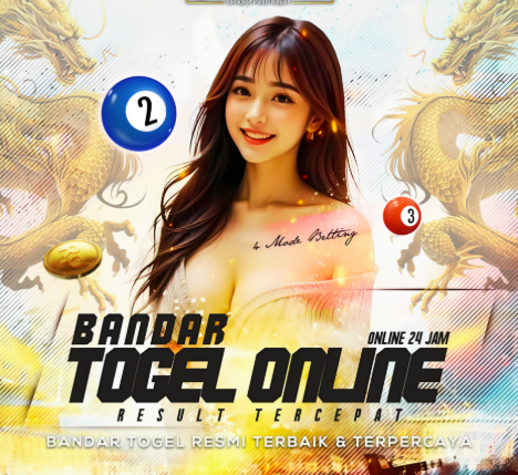 A promotional image for an online lottery service featuring a smiling woman, lottery balls, and decorative dragon elements.